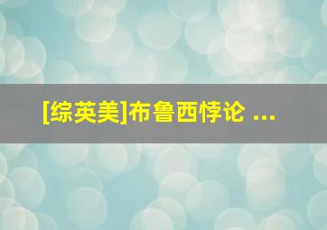 [综英美]布鲁西悖论 ...